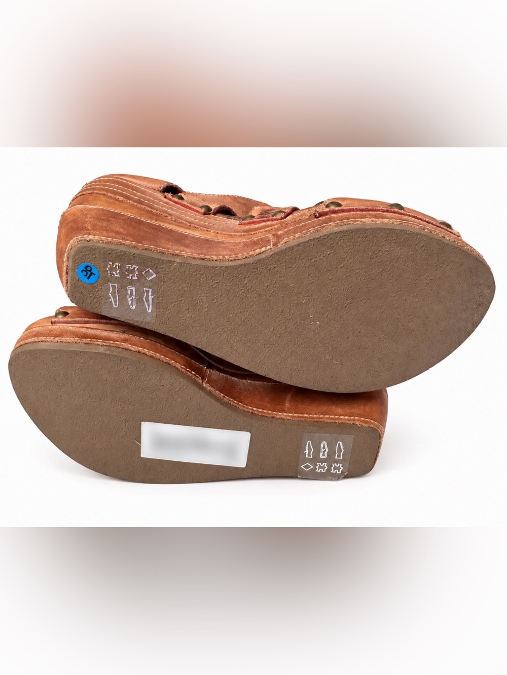 Bed Stu Jacey II Brown Leather Wedge Sandals Size 10 NWT - Picture 6 of 10